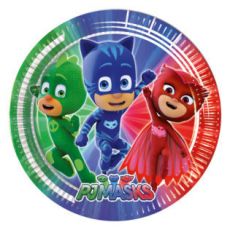 PJ Masks talířky 8 ks, 20 cm