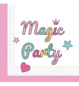 MAGIC party ubrousky 20 ks,  33 cm x 33 cm