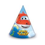 Super Wings party čepičky, 20 cm, 6 ks
