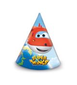 Super Wings party čepičky, 20 cm, 6 ks