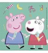 Peppa Pig ubrousky 20 ks,  33 cm x 33 cm