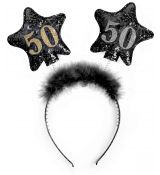 Party čelenka 50.narozeniny černá