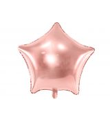 Fóliový balónek hvězda rose gold 48 cm