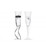 Svatební sklenice na šampaňské, 2 ks, 160 ml