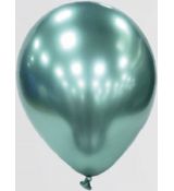 Balónek platina zelený 28 cm