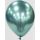 Balónek platina zelený 28 cm