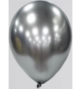 Balónek platina stříbrný 28 cm