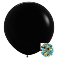 Balónek Kluk - Modrá náplň, 1 m