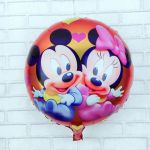 Fóliový balónek Baby Mickey a Minnie, kulatý
