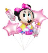 Balónkový set Baby Minnie, 5 ks