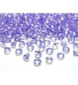 Diamant konfety fialové, 1,2 cm, 100 ks