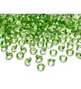 Diamant konfety světle zelená 1,2 cm, 100 ks