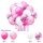 Balónky 20 ks mix - růžovo-fuchsiové balónky