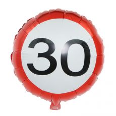 Fóliový balonek Dopravní značka č. 30, kulatý,  45 cm