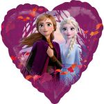 Foliový balónek Frozen, srdce, 43 cm