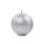 Svíčka koule, stříbrná, metalická, 6 cm, 1 ks