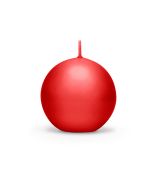 Svíčka koule, červená, 6 cm, 1 ks