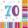 Happy Birthday ubrousky 70.narozeniny,  20 ks,  33 cm x 33 cm