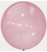 Transparentní balónek růžový 60 cm