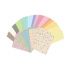 Sada barevného papíru A4, mix jemně pastelových barev, 34 listů