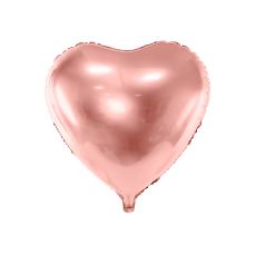 Fóliový balónek - srdce rose gold 72 x 73 cm