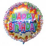 Fóliový balónek HBday 45 cm