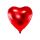 Fóliový balónek - srdce červené 72 x 73 cm