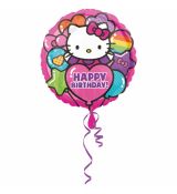 Fóliový balónek Hallo Kitty, kulatý, 43 cm