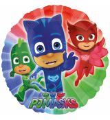 Fóliový balónek PJ MASKS, kulatý, 43 cm