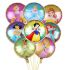 Fóliový balonek Popelka, kulatý, 45 cm