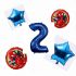 Balónkový set Spiderman modrý, 2.narozeniny, 5 ks
