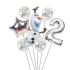 Balónkový set Olaf, 2.narozeniny, 7 ks