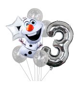 Balónkový set Olaf, 3.narozeniny, 7 ks