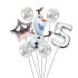 Balónkový set Olaf, 5.narozeniny, 7 ks