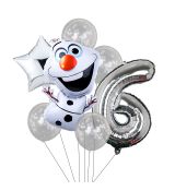 Balónkový set Olaf, 6.narozeniny, 7 ks
