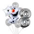 Balónkový set Olaf, 8.narozeniny, 7 ks