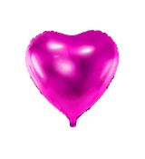 Fóliový balónek - srdce tmavě růžové