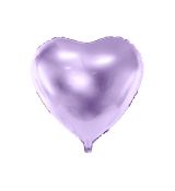 Fóliový balónek - srdce světle fialové