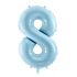 Balónkový set 8.narozeniny, modrý, 11 ks