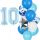 Balónkový set 10.narozeniny, modrý, 12 ks