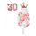 Balónkový set 30.narozeniny, rose-gold, 12 ks