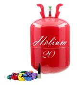 Helium do balónků BigParty 20 + 20 balónků