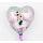 Fóliový balonek MINNIE a jednorožec, srdce, 43 cm