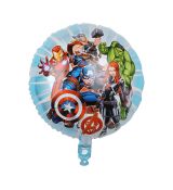 Fóliový balónek Avengers Multi Heroes, kulatý, 43 cm