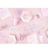 Happy B'day !, světle růžový párty set