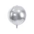 Fóliový balónek koule, stříbrná, 40 cm