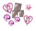 Balónkový set Minnie 1.narozeniny, 9 ks, světle růžový
