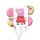 Balónkový set Peppa Pig, 5 ks
