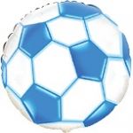 Fóliový balónek mini Fotbal modrý, 22 cm