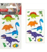 Tetovací obtisky 10,5x6 cm- malí dinosauři